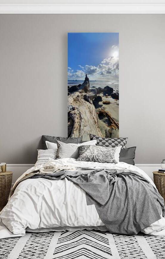 lying on the beach by Carinou Art