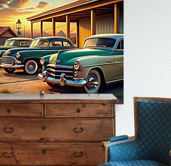 Timeless Vintage Cars: Classic Mid 20th Century Collection in a Nostalgic Setting 6 by WESTITRAD