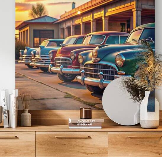 Timeless Vintage Cars: Classic Mid 20th Century Collection in a Nostalgic Setting 7 by WESTITRAD