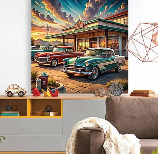 Timeless Vintage Cars: Classic Mid 20th Century Collection in a Nostalgic Setting 10 by WESTITRAD