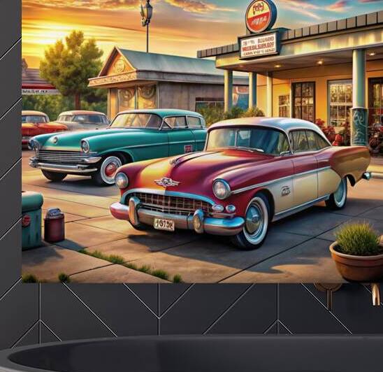 Timeless Vintage Cars: Classic Mid 20th Century Collection in a Nostalgic Setting 14 by WESTITRAD
