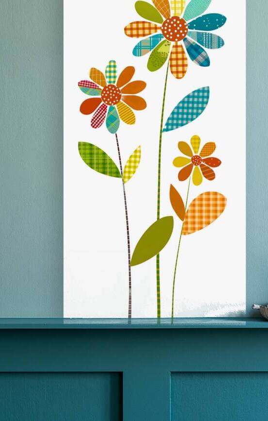 Plaid Botanica 2 - Modern Floral Art Prints by Savage Art Prints