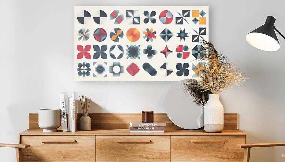 Dynamic Abstract Geometric Design: Bold Shapes and Modern Aesthetics 1 by WESTITRAD