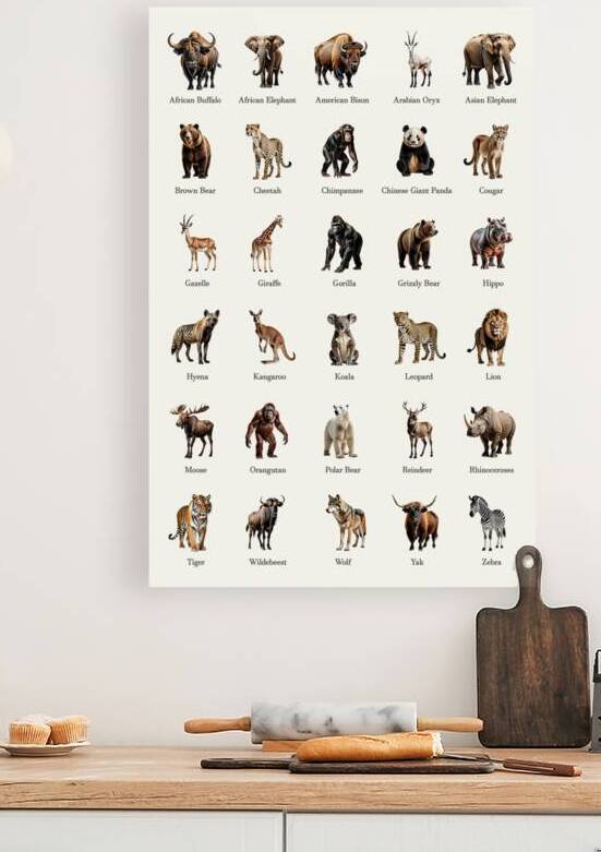 Wildlife - 30 Large Terrestrial Mammals by Dekel Bar