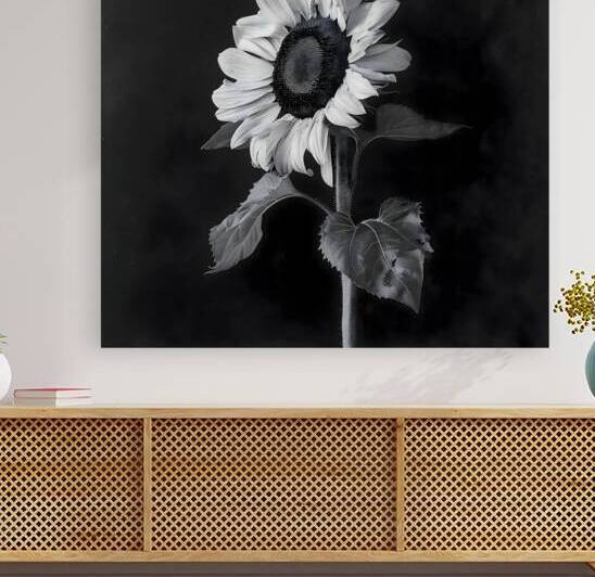 Sunflower Selfie 2 - Sunflower Portrait Art Prints by Savage Art Prints