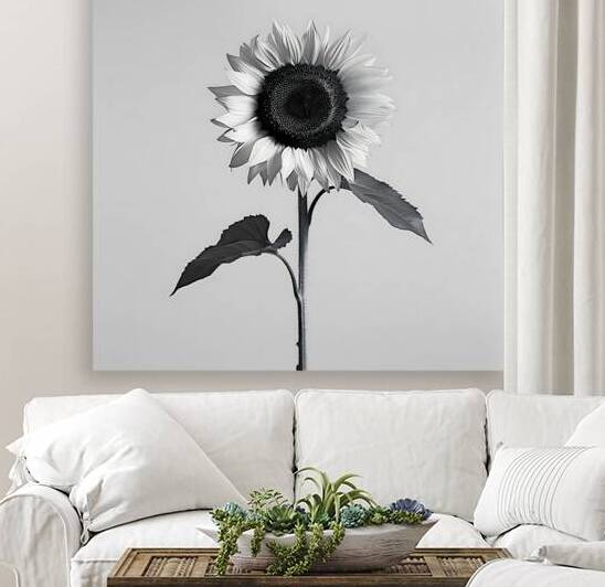 Sunflower Selfie 3 - Sunflower Portrait Art Prints by Savage Art Prints