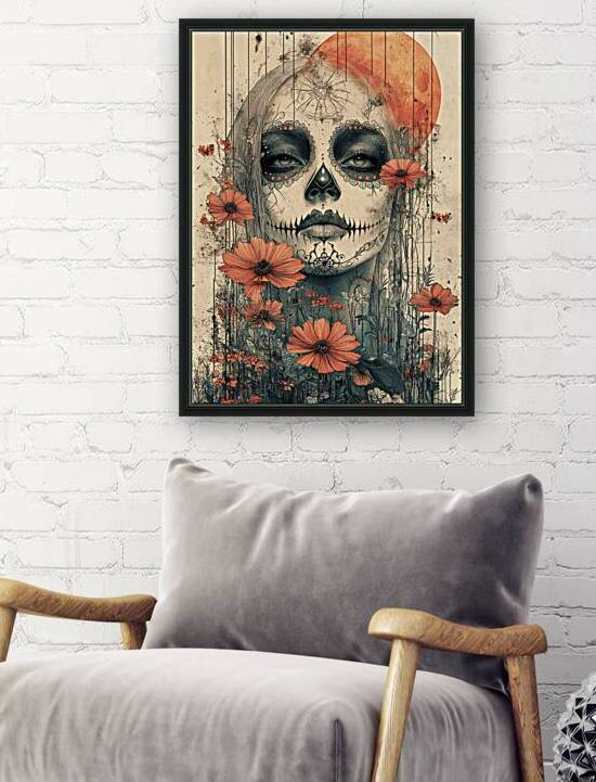 La Guardiana Del Camposanto - The Graveyard Guardian - Dia de los Muertos Art Prints by Savage Art Prints