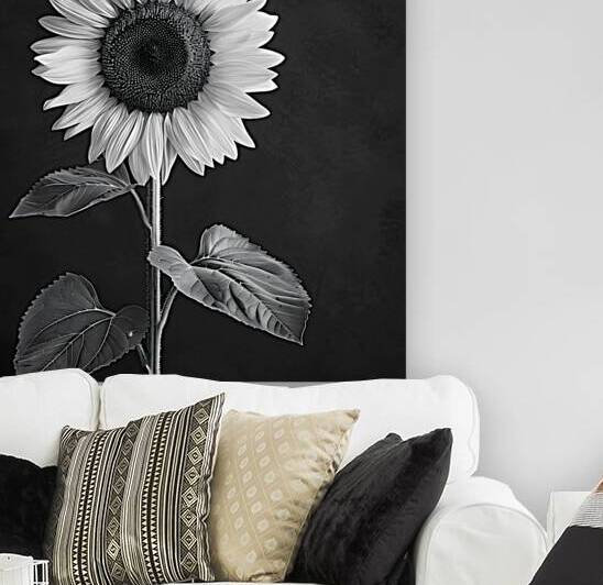 Sunflower Selfie 6 - Sunflower Portrait Art Prints by Savage Art Prints