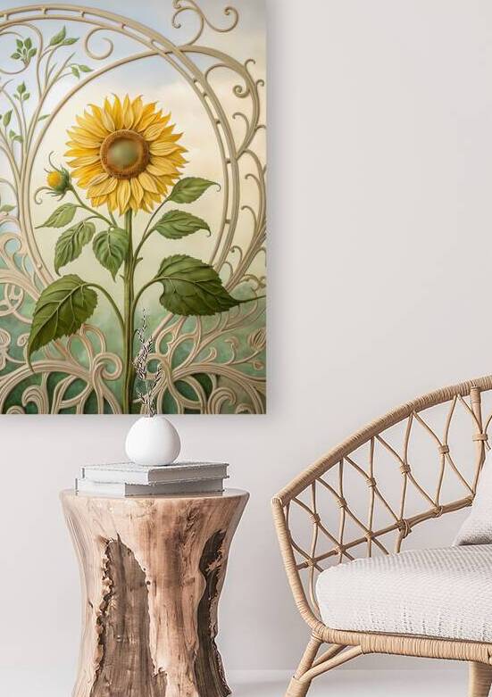 Timeless Beauty: Vintage Sunflower Illustrations by ClikChik