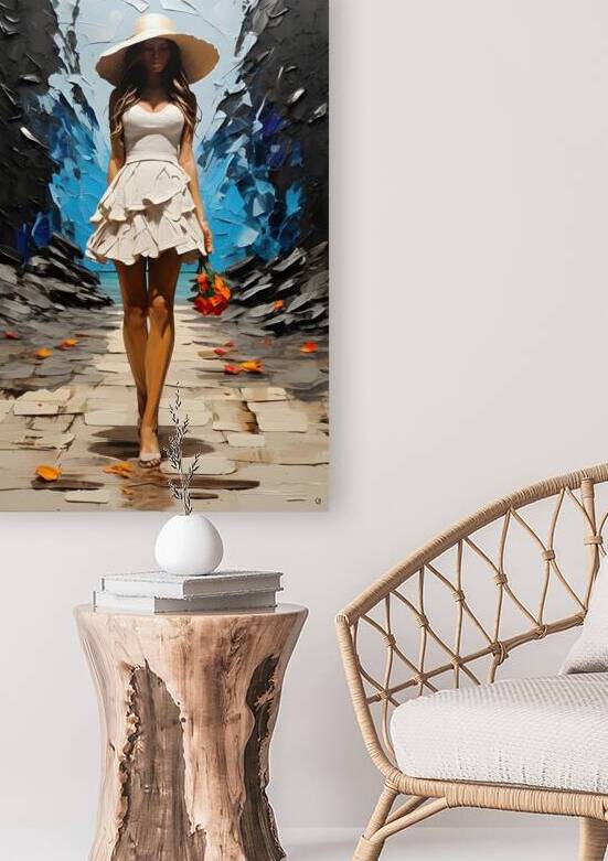 Graceful Walk in Textured Elegance by Fab Haven