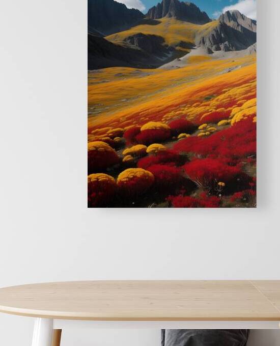 Vivid Alpine Meadow in Full Bloom by Fab Haven