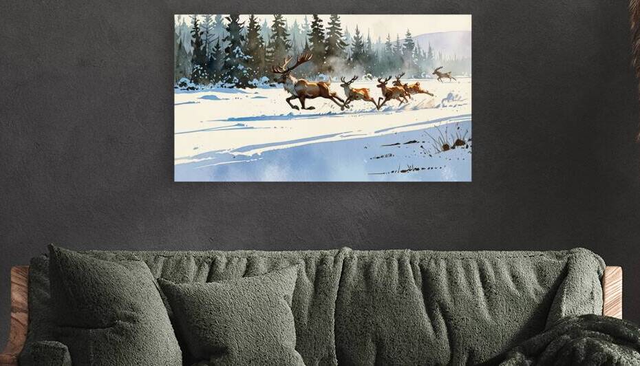 santa wall art by Visualsketches