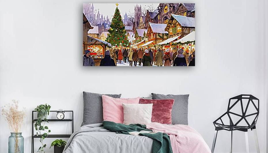christmas canvas wall art by Visualsketches