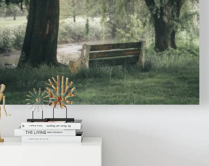 Bench Along the River by Jason Fink