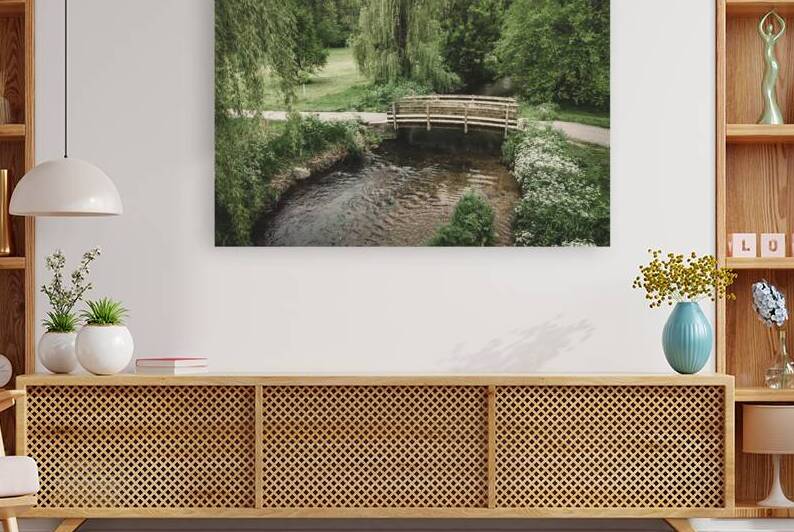 Bridge Over Cedar Creek Aerial by Jason Fink