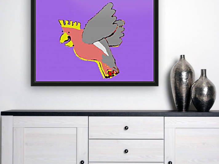Laughing Galah - Purple by Lexa Harpell