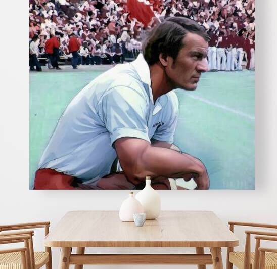 1977 Barry Switzer OU-Ohio State Game Art  by Row One Brand