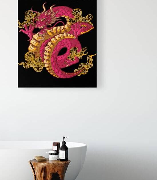Chinese Dragon Creature Wall Art | Mythical Dragon by masterp