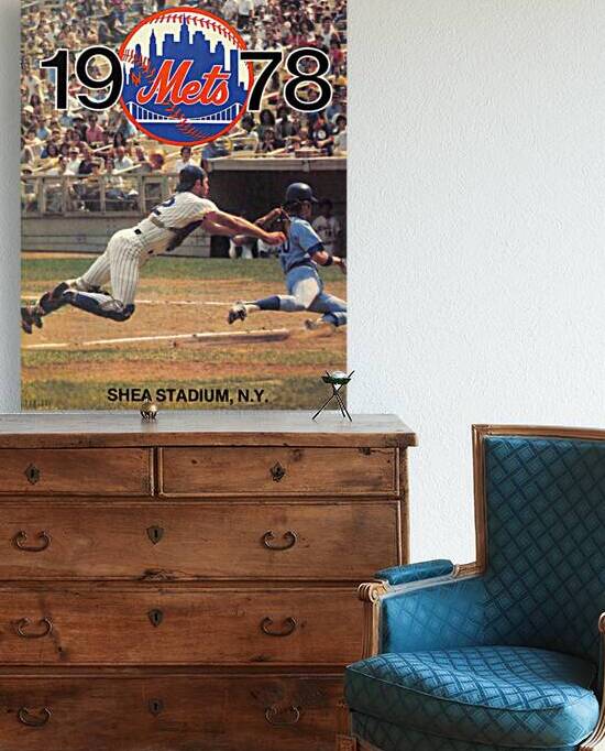 1978 New York Mets Art  by Row One Brand
