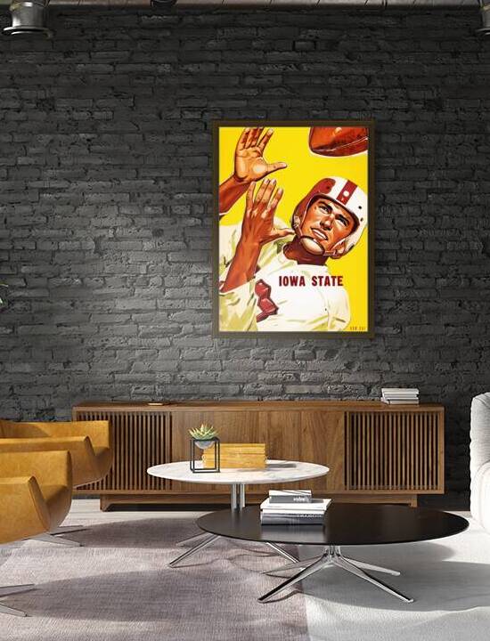 1951 Iowa State Football Art Remix by Row One Brand