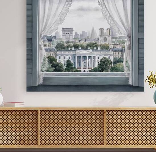 a serene and delicate watercolor painting of an i by Lotfi78