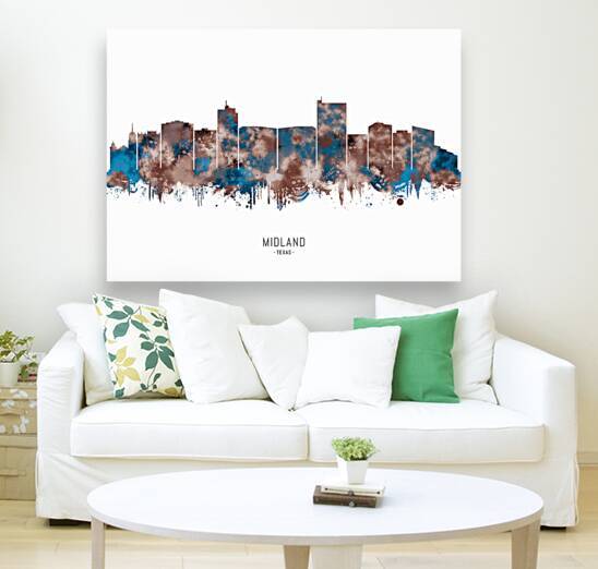 Midland Texas Skyline Sepia by Towseef Dar