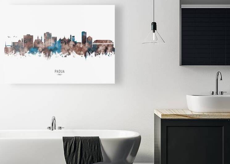 Padua Italy Skyline Sepia by Towseef Dar