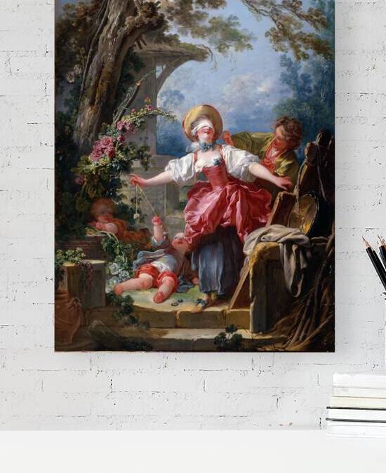 Jean-Honore Fragonard - Blind-Man’s Buff by Wirla