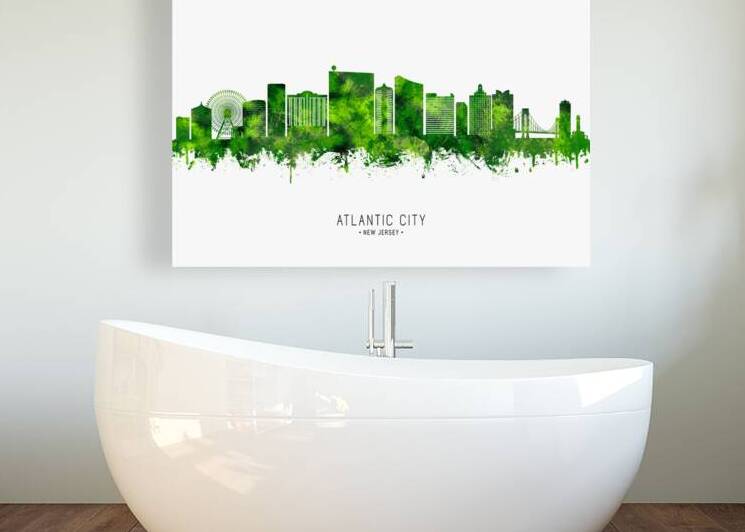 Atlantic City New Jersey Cityscape by Towseef Dar