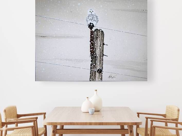 Snowy Owl Painting by Stephen Emms