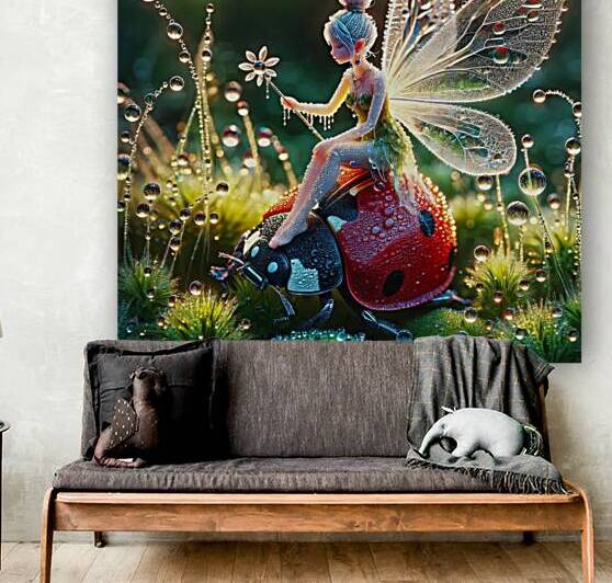 Lady Bug Landing  by Byron Johnson