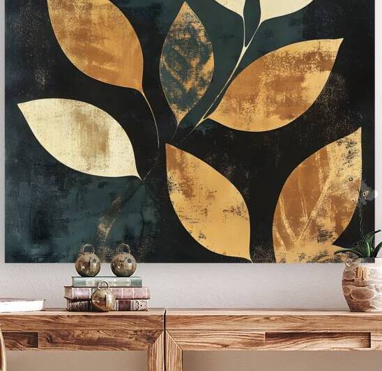 Golden Leaf Elegance by Fab Haven