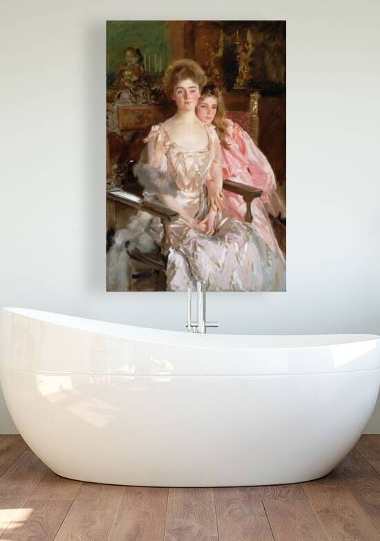 John Singer Sargent - Mrs. Fiske Warren And Her Daughter Rachel by Wirla