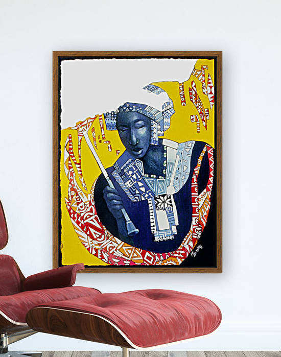 Femme à lombrelle by Marie-Denise Douyon