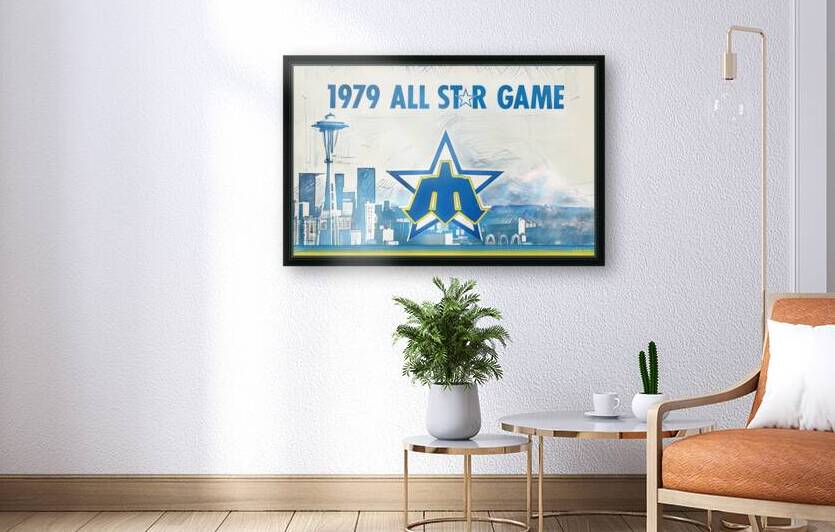1979 Seattle Mariners Ticket Stub Remix Art by Row One Brand