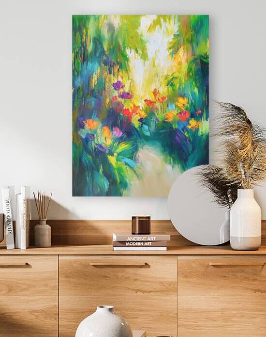 Abstract Garden Flowers and Trees by Travelling Light