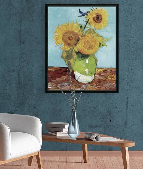  Van Gogh 1853 1890 Vase with Three Sunflowers  1888 by TOPARTGALLERY