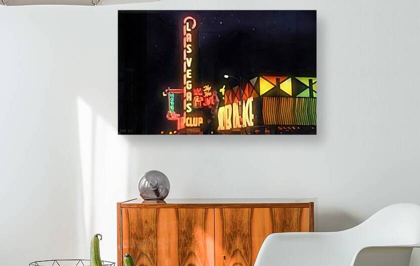 1970s las vegas club art by Row One Brand