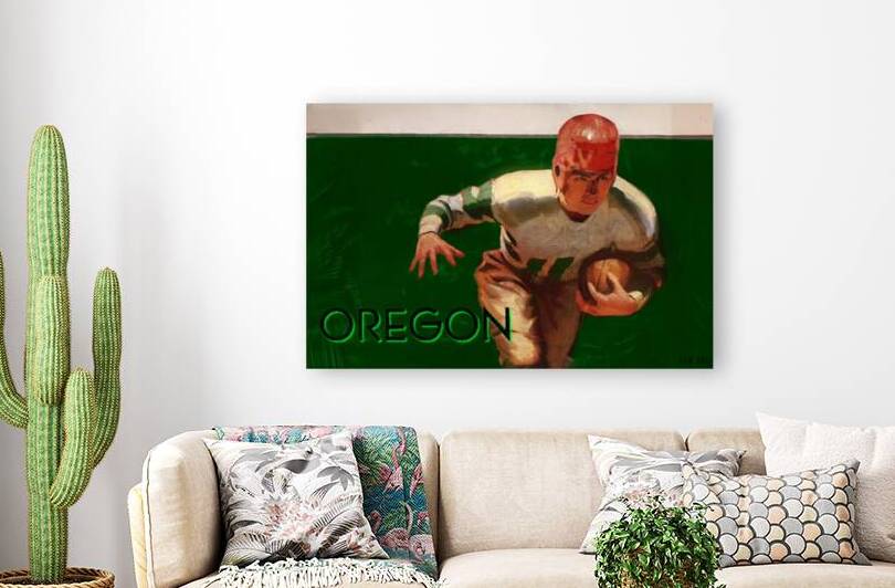 1936 Oregon Football Art Remix by Row One Brand