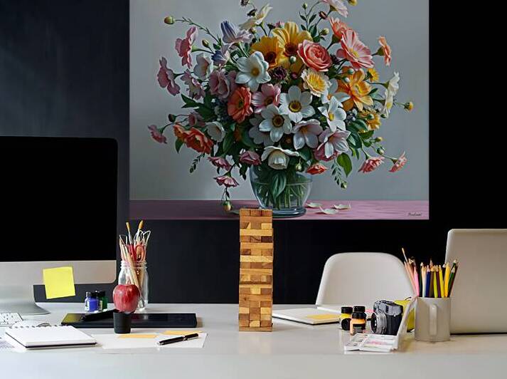 Artful Flower Arrangement by Esmonbijouart