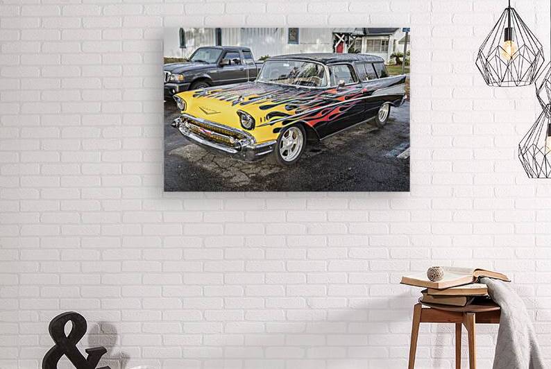 1957 Black Chevrolet Bel Air Nomad Station Wagon X12 2 by Rich Franco