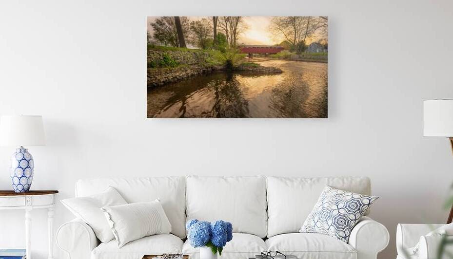 Wehrs Covered Bridge From Jordan Creek by Jason Fink