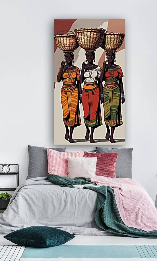 Grace in Tradition: Women of Heritage Wall Art  by Mohammed adam