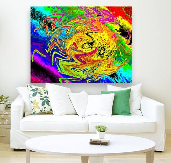 Abstract Bright Swirling Colours  by Catriona Roberts Nature Photography and Designs