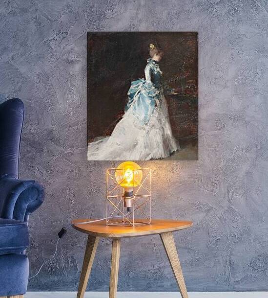 Flower Arranging in an Interior by Albert von Keller [1844–1920] by MyCozyFineArt