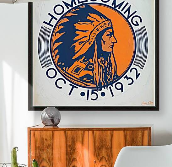 1932 Illinois Homecoming Art by Row One Brand