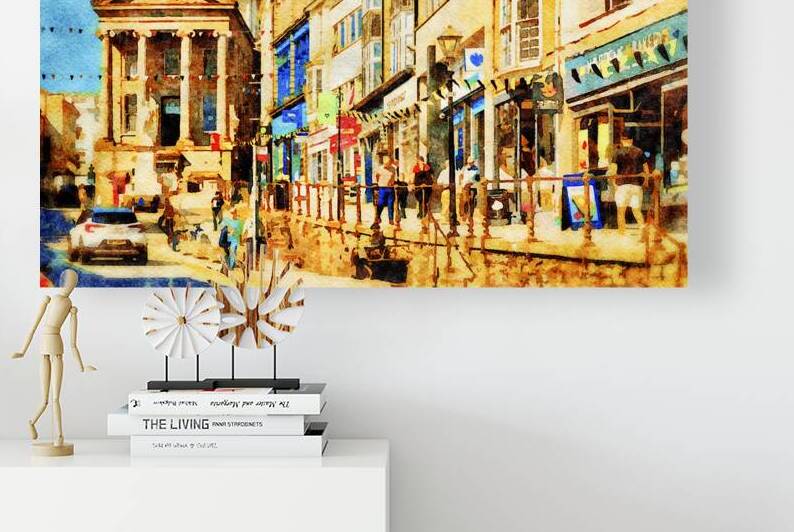 Penzance High Street Cornwall UK Watercolour by Travelling Light