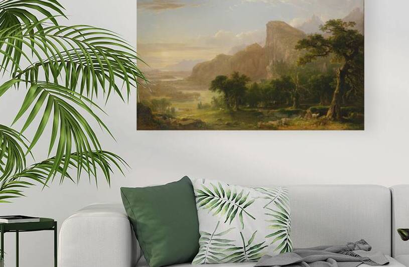 Asher Brown Durand - Landscape  Scene from Thanatopsis 1850 by Wirla