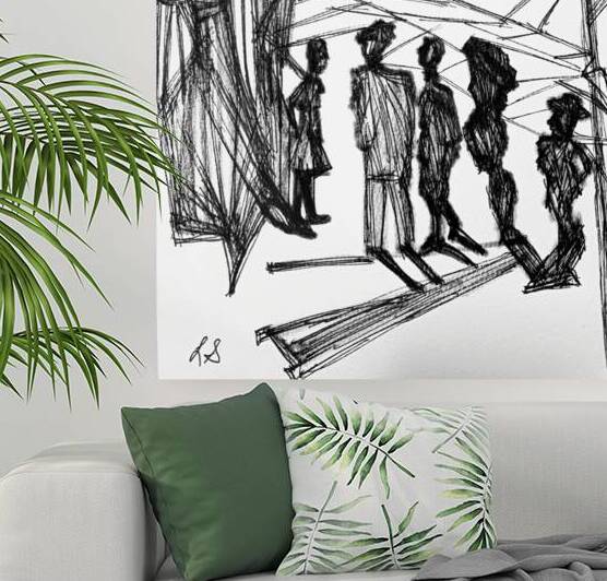 20241228 104208 Bouncer check nightclub entry by Lawrence Silver Art