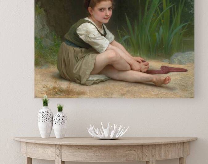 William-Adolphe Bouguereau - Au bord du ruisseau by Wirla